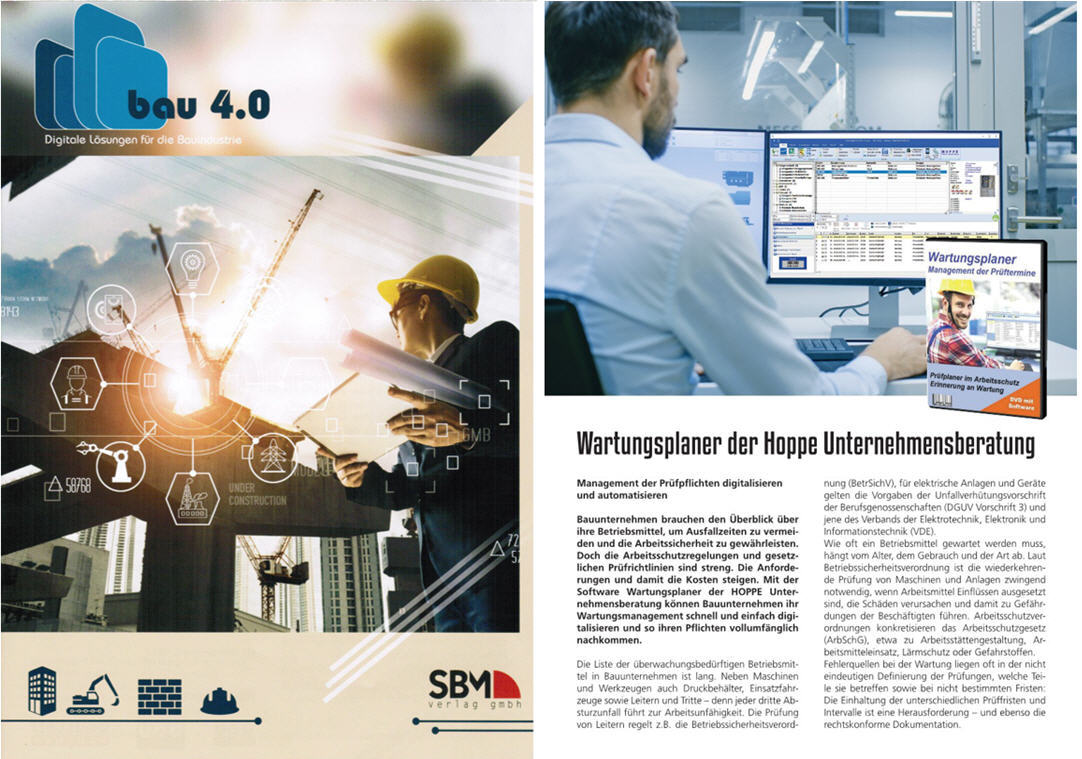 Bau 4.0 Digitale Lsungen fr die Bauindustrie/ 09-21 SBM Verlag - Management der Prfpflichten digitalisieren und automatisieren