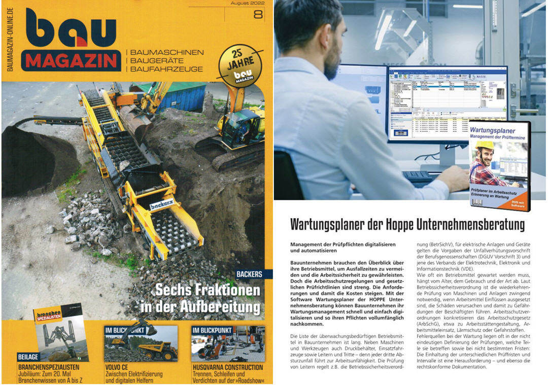 BauMagazin / 08-22 SBM Verlag - Management der Prfpflichten digitalisieren und automatisieren