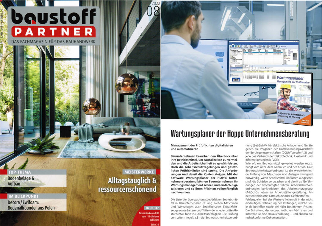 Baustoff Partner Das Fachmagazin fr das Bauhandwerk / 08-22 SBM Verag GmbH,Digitale Lsungen fr die Bauindustrie