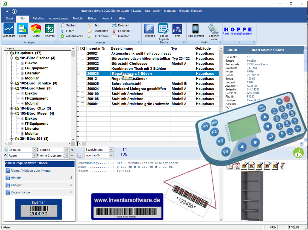 Inventarerfassung: So verwalten Sie Inventargter Inventarverwaltung Komplettpaket, Software