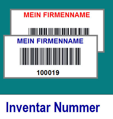 Inventur mit Inventarnummer erleichtern..
Software erfasst die Inventa