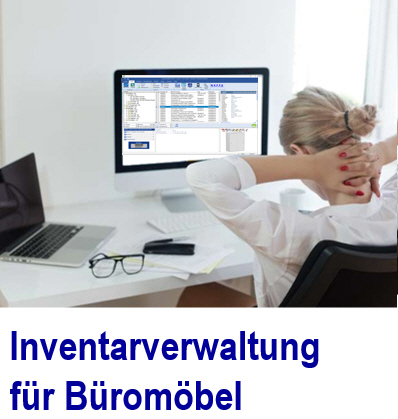 Inventarverwaltung Software für Büromöbel Inventarisierungssystem, Identifikation, Computer, Drucker, Beamer