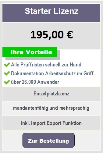 Prufplaner Und Wartungsplaner Direkt Spezielle Edition Uber Den Fachverlag Arbeitsschutz