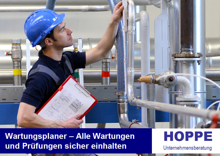 Wartungsplaner plant Prfungen und Wartungen. Software fr ein effizientes Prfmanagement