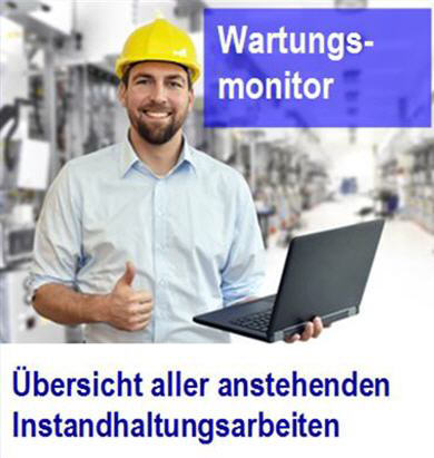   Monitor für Wartungen - Erledigen Sie ihre Arbeitsschutzaktivitäten einfacher als je zuvor.