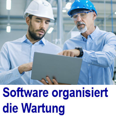   Software Service Wartungsorganisation - Organisationssoftware: Instandhaltung, Wartung organisieren