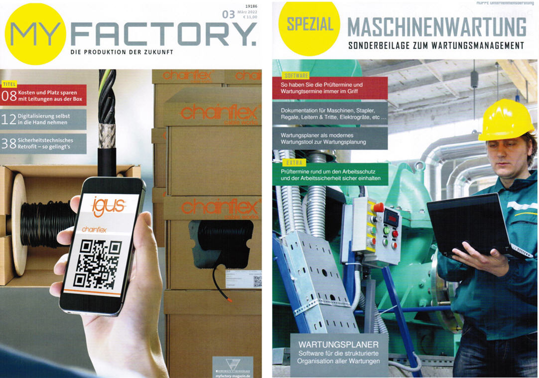 My Factory / 03-22 Vereinigte Fachverlage GmbH, Maschinenwartung - Spezialthema Wartungsmanagement