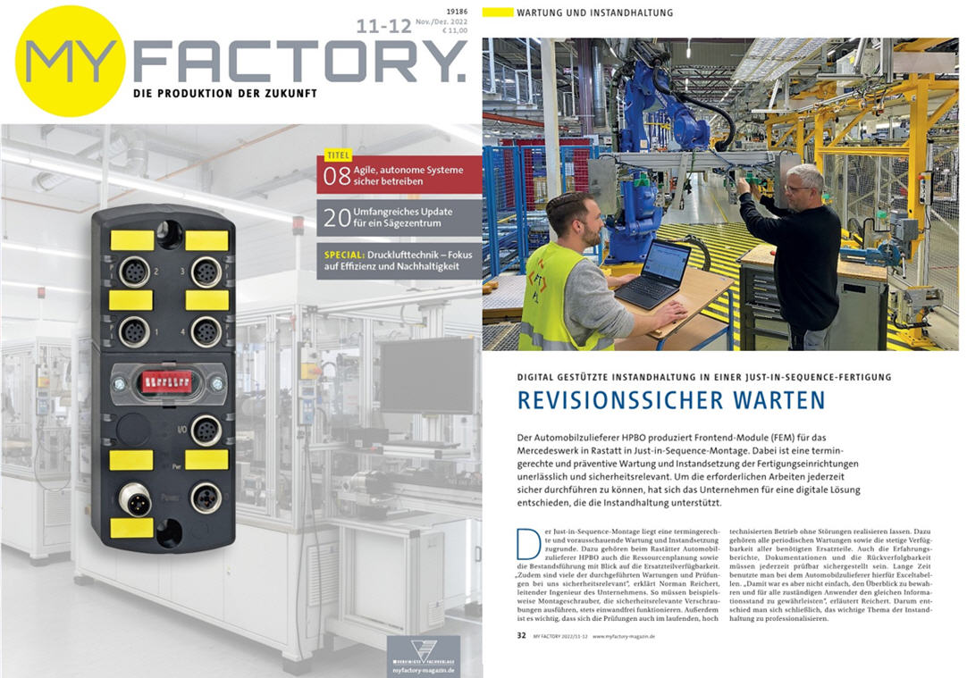 My Factory / 11-22 Vereinigte Fachverlage GmbH, Revisionsicher Warten Automobilzulieferer HPBO
